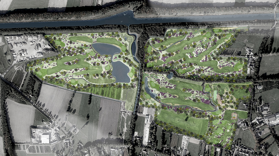 plattegrond golfterrein cromvoirt